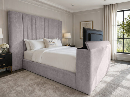 Palazzo Grand Wing TV Bed – 54" Headboard