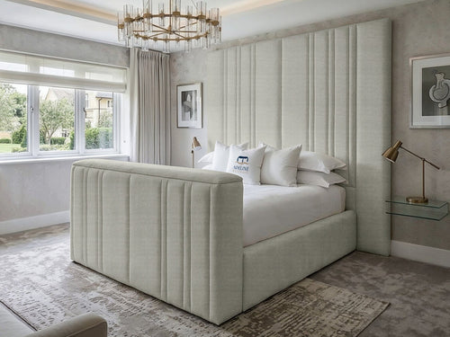 Pinnacle Grand Vertical Channel TV Bed – 48" Headboard