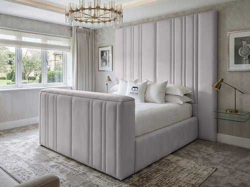 Pinnacle Grand Vertical Channel TV Bed – 54" Headboard