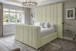 Almond Pinnacle Grand Vertical Channel Storage TV Bed 60"