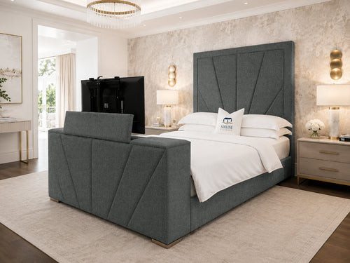 Prism Diagonal TV Bed – 60" Headboard