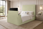 Almond Serene Minimal Storage TV Bed 48"
