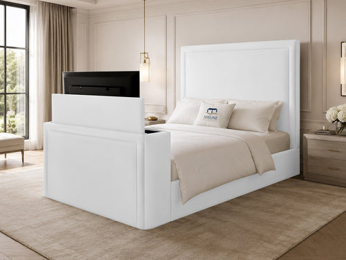 Serene Minimal TV Bed – 60" Headboard