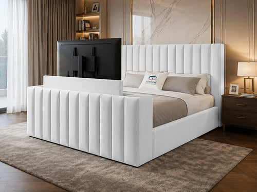 Vantage Stripe TV Bed – 60" Headboard