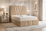 Beige Plush Velvet