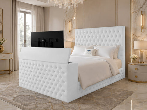 Versailles Tufted TV Bed – 54" Headboard