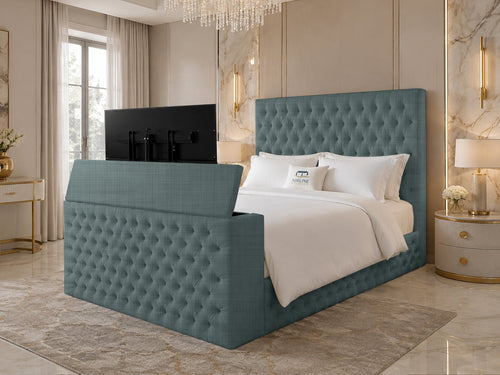 Versailles Tufted TV Bed – 60" Headboard