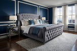 Grey Plush Velvet