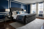 Black Crushed Velvet