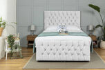 Weymouth Ottoman Storage Bed - Silver Chenile - Adeline Waterson