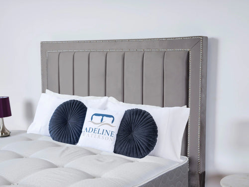 Winchester Studded Vertical Channel Floor Standing Headboard