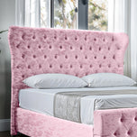 Winslet upholstered bed - Steel Dumphries - Adeline Waterson