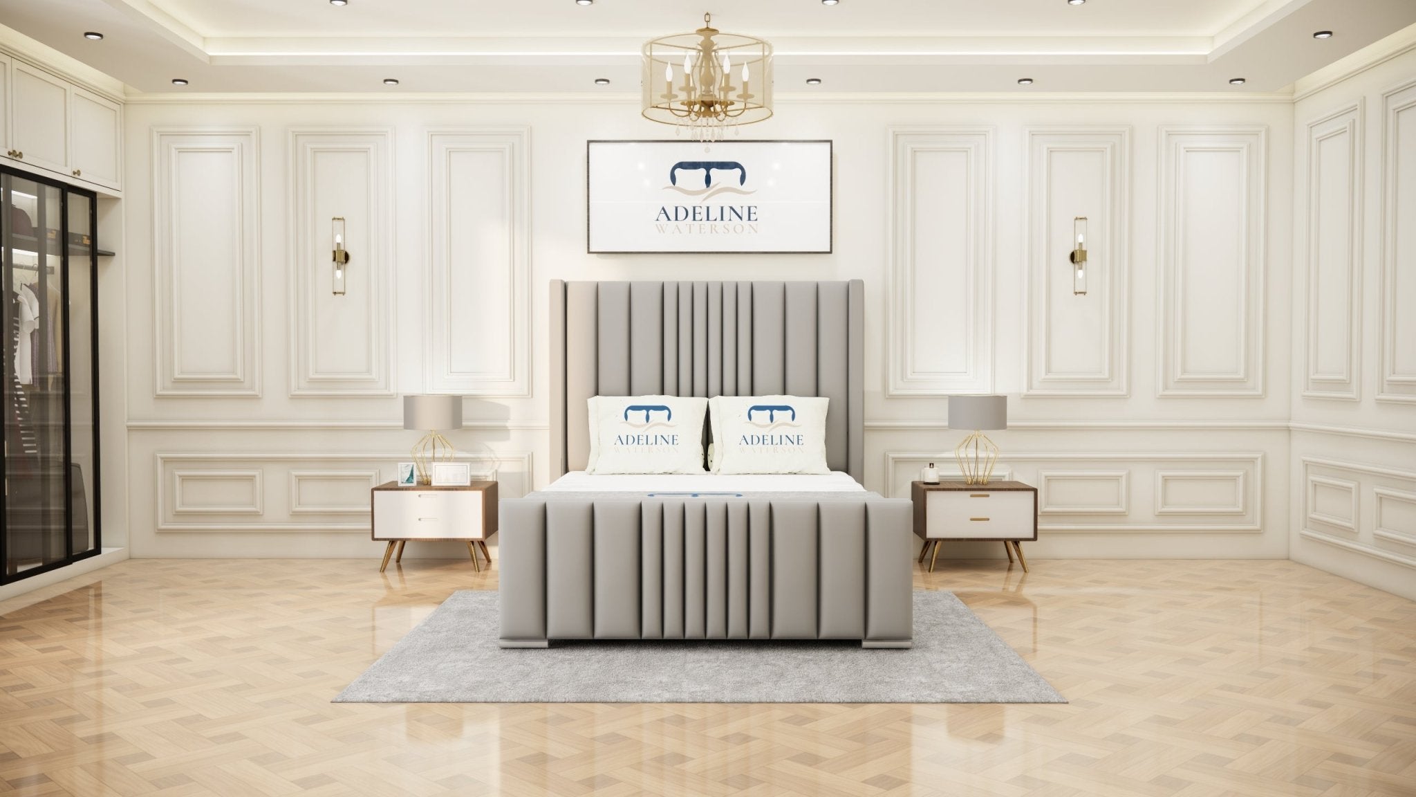 Winston Signature Bed - Silver - Adeline Waterson