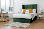Worcester Ottoman Storage Bed - Charcoal Chenile - Adeline Waterson
